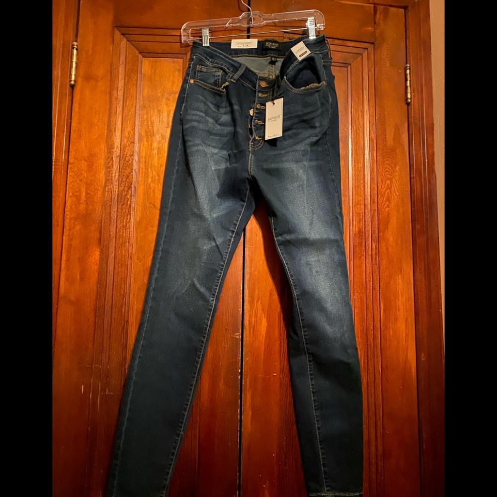 New Judy Blue  high waist skinny jeans . Size 13